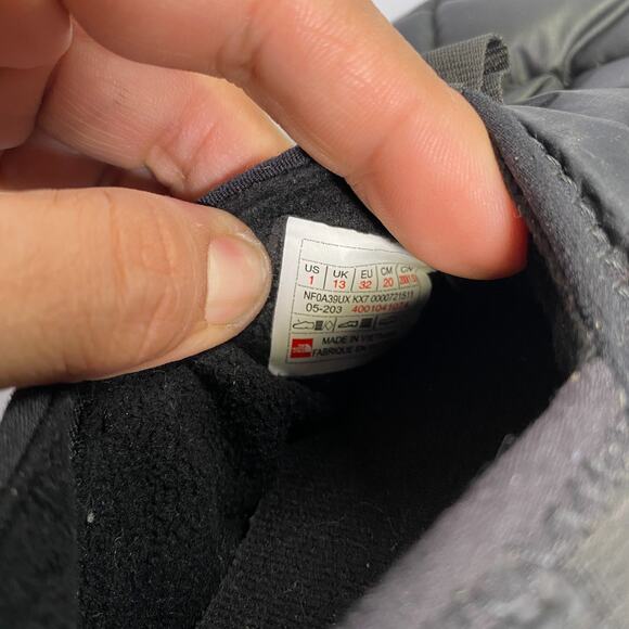 The North Face Thermoball Traction Kids blackSlippers Size 1 - Picture 5 of 5